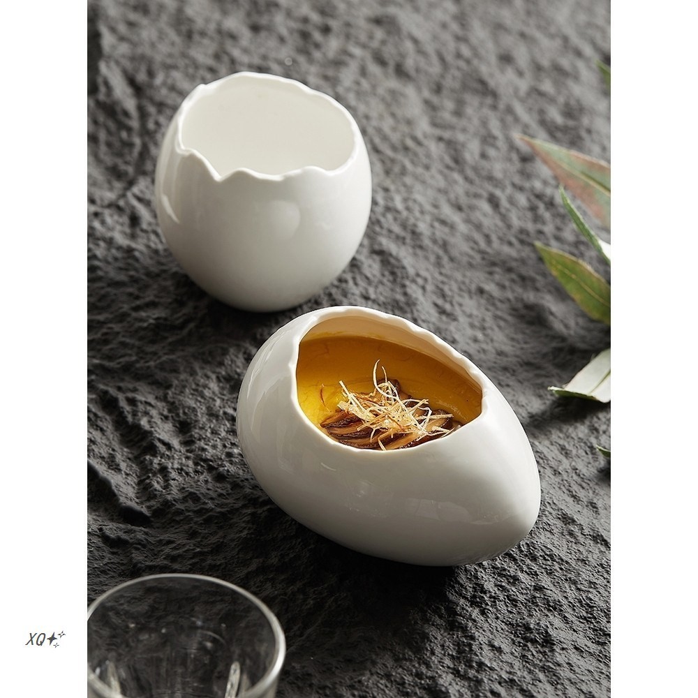 蛋殼蒸蛋神器蒸蛋罐蒸蛋小燉盅小碗陶瓷創意甜品餐具下午茶點心碟