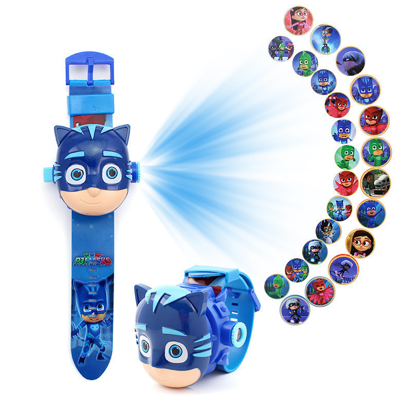 Pj Masks睡衣小英雄 3D 投影手錶玩具 電子錶兒童手錶 男孩女孩節日生日禮物