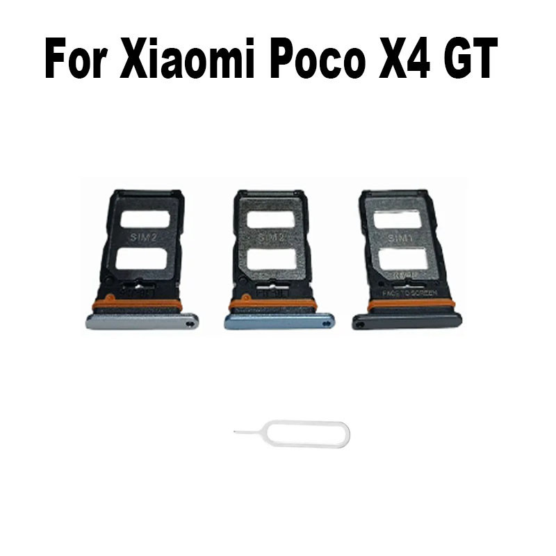 XIAOMI 全新適用於小米 Poco X4 GT Sim 卡托盤插槽支架插座適配器連接器維修零件更換