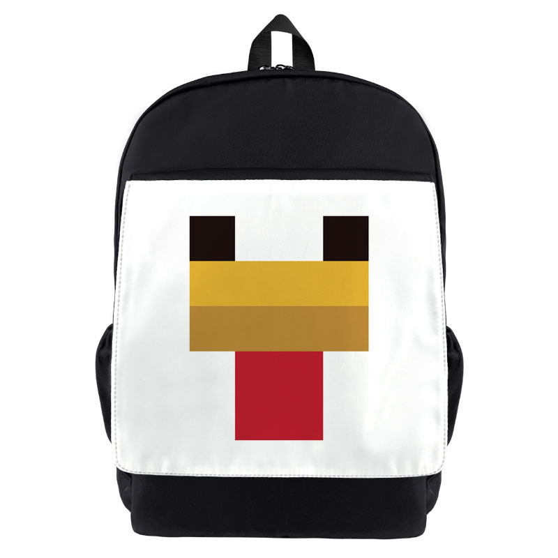 Minecraft Enderman 學生卡通高品質背包電腦包男孩女孩帆布書包禮物