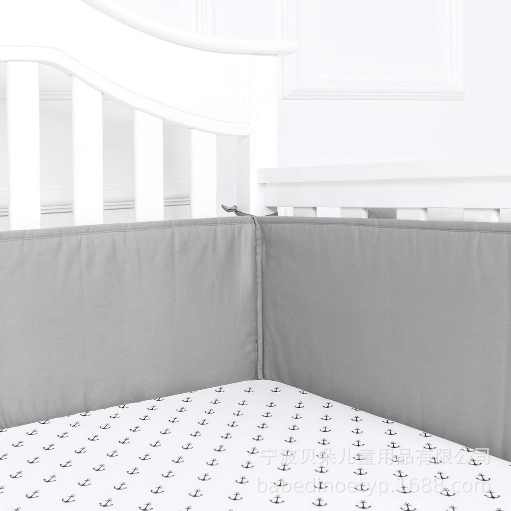 現貨 新款 嬰兒 床上用品 套件 全棉 嬰兒 防撞 床圍 四季 寶寶 加厚 防摔 床圍 OLQG