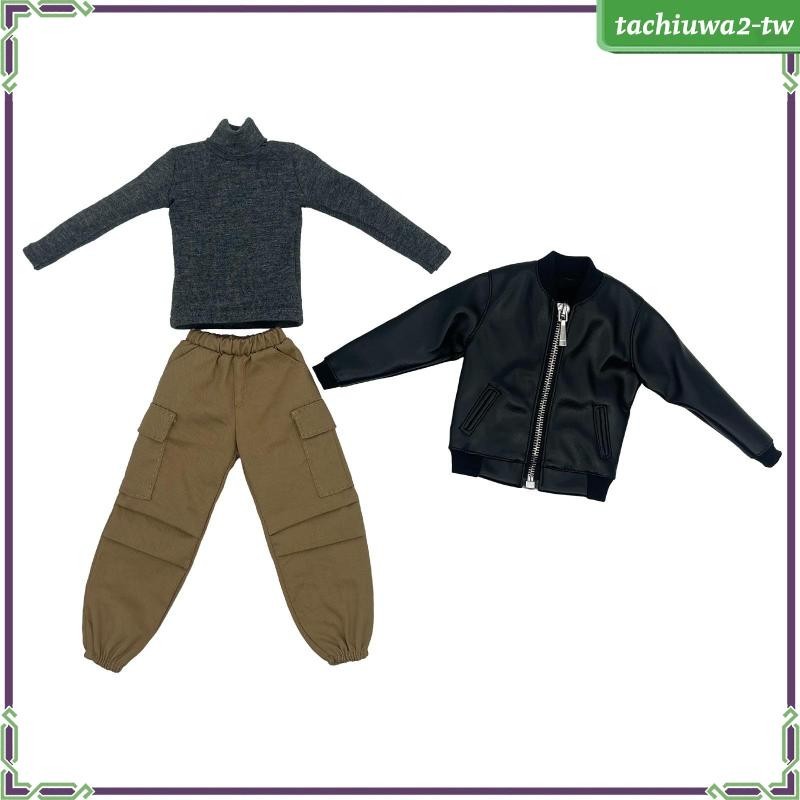 [TachiuwaecTW] 1/6 夾克和褲子運動衫時尚娃娃衣服微型衣服適用於 12 英寸人偶配件