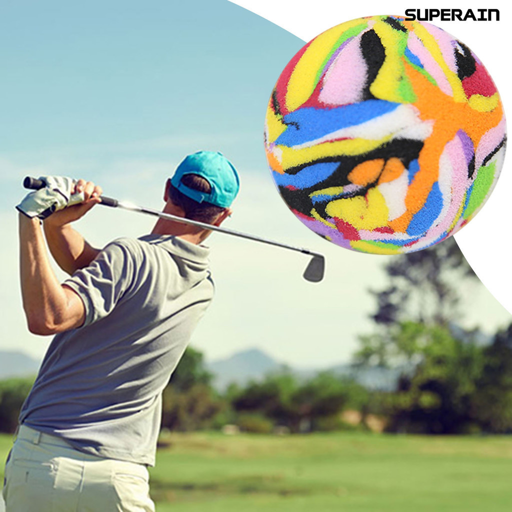 [嘉和運動]5pcs高爾夫球 EVA海綿彩色揮杆練習球彈性球 室內高爾夫彩色球