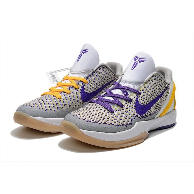 高品質 Zoom Turbo Kobe 6 湖人鴛鴦跑鞋籃球鞋