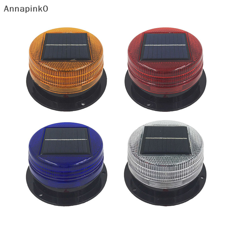 Anap 太陽能 LED 信標頻閃燈 12V 琥珀色帶磁性底座緊急警告閃爍警示燈 EN