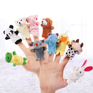 毛絨玩具益智動物手指玩偶手指娃娃幼教玩偶兒童嬰兒安撫玩具