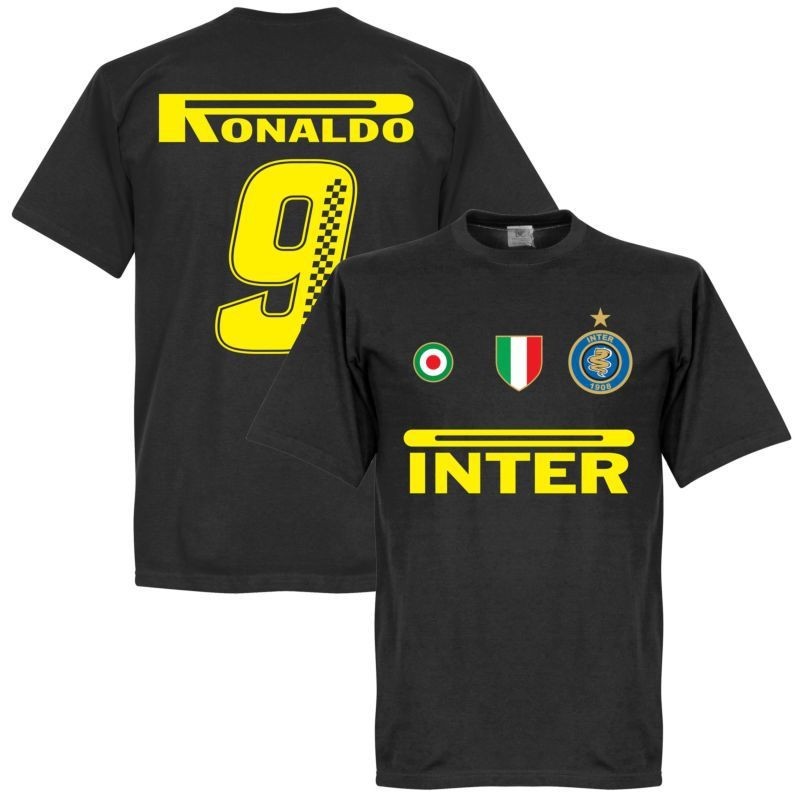 【In stock】subside復古國米皇馬巴西羅納爾多紀念版Ronaldo 足球衣運動T恤11