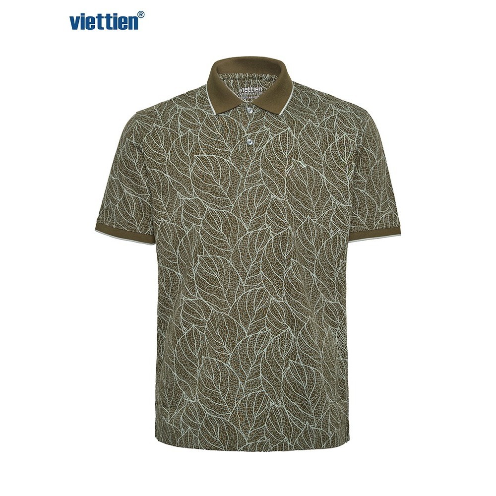 Viettien SMART CASUAL 無口袋 Polo T 恤常規版型 100% 棉 - 6R3403CFZ-P0