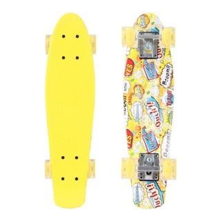 O3VA22寸PP單翹小魚板skateboard亞馬遜跨境香蕉板四輪代步刷街滑板車