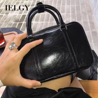 IELGY 學院風復古單肩學院百搭手提高級斜背包 波士頓包