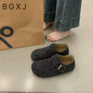 【臺灣出貨】複古森係醜萌勃肯鞋懶人一腳蹬厚底樂福鞋全包大頭鞋皮帶扣博肯鞋休閒鞋 拖鞋女外出 勃肯拖鞋 懶人鞋 厚底懶人鞋