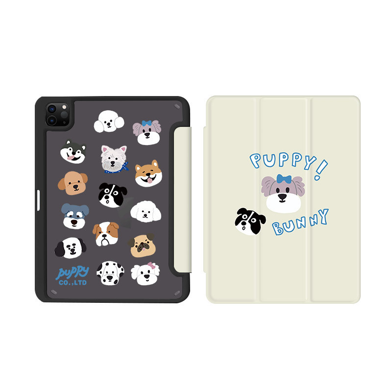 和風貓飯狗狗啪皮iPad保護殼磁扣亞克力筆槽10.2Pro11寸12.9寸min