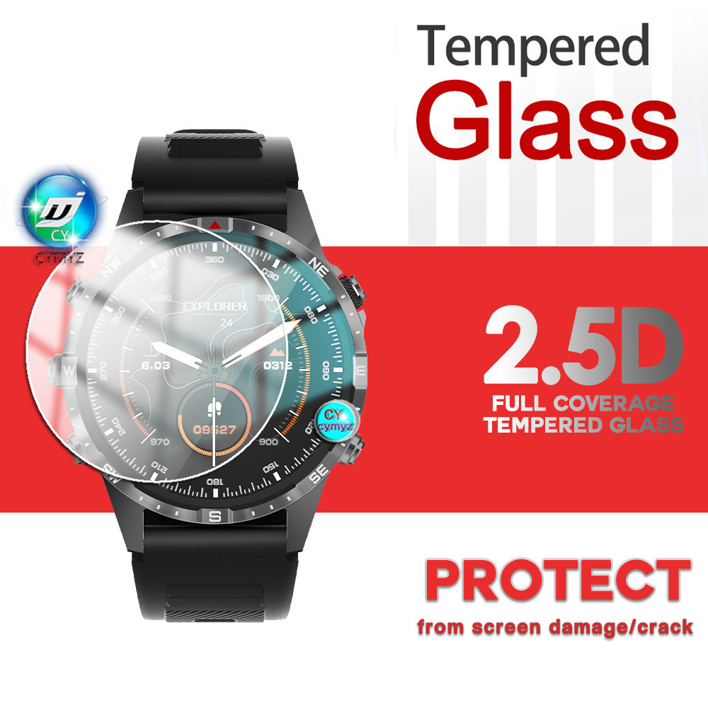 適用於 Aolon GT5 Pro 智能手錶貼膜 9H 鋼化玻璃屏幕保護膜 Aolon GT5 Pro 智能手錶透明貼膜