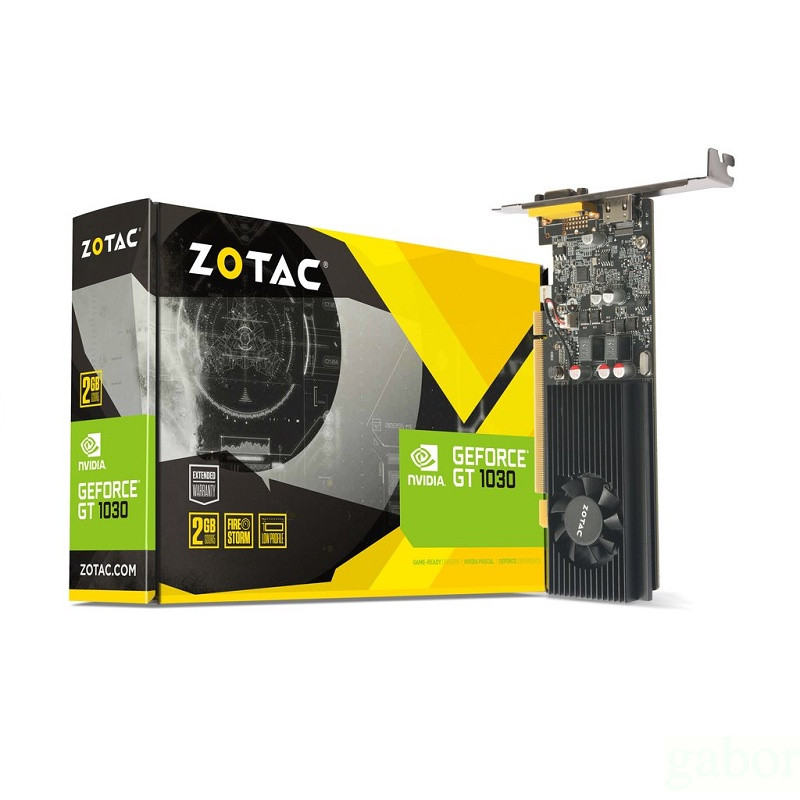 米特3C數位–ZOTAC GT1030 2GB Low Profile(VGA)/ZT-P10300E-10L