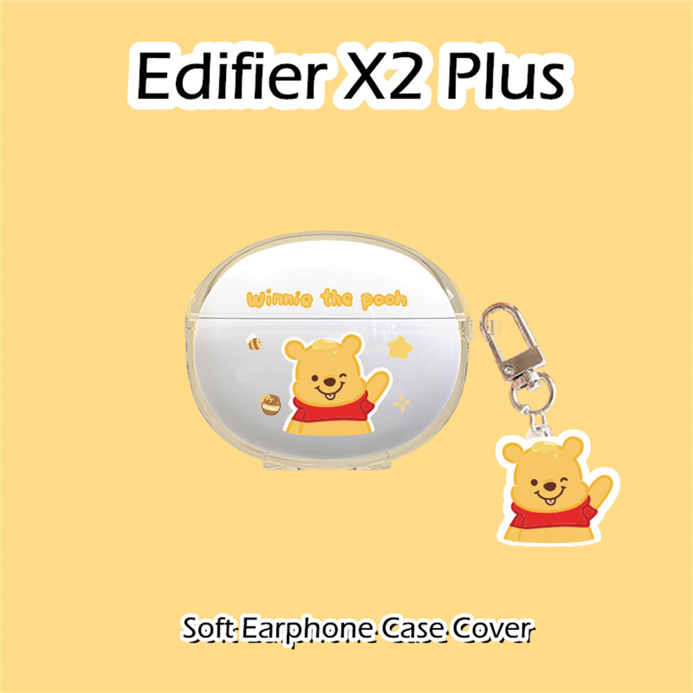 【高品質】適用於 Edifier X2 Plus 保護套夏季風格卡通軟矽膠耳機保護套保護套