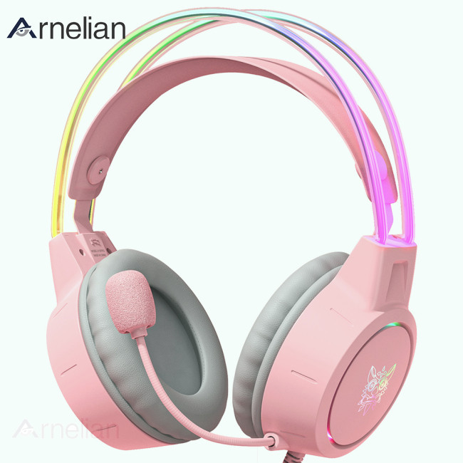 Arnelian X15pro 頭戴式電腦耳機動圈Rgb有線耳機帶高清降噪麥克風吃雞