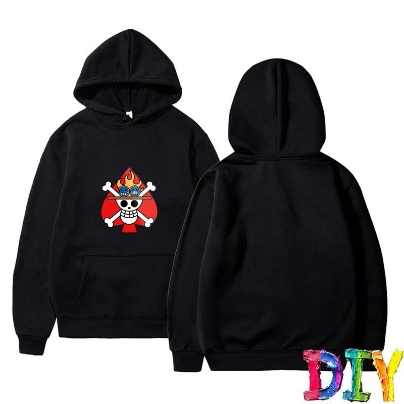 Ace Jolly Roger 一件海盜王初始卡通 4Xl Tour Hoddies 卡哇伊圓形襯衫基本飛圖形病毒