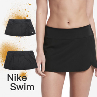 Nike 裙子 Element 女款 黑 泳裙 游泳 海邊 沙灘 小勾 【ACS】 NESS9201-001