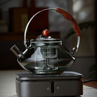 玻璃提樑茶壺加厚耐高溫玻璃煮茶器大容量養生壺電陶爐燒水壺茶具