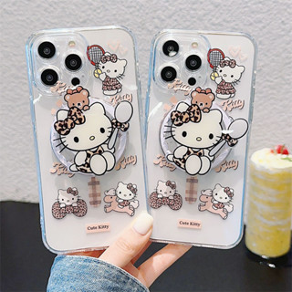 可愛的 Hello Kitty 適用於 iPhone 15 Pro Max iPhone 11 12 13 手機殼磁性亞