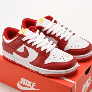 Nike SB Zoom Dunk Low 白色紅色低幫休閒運動鞋