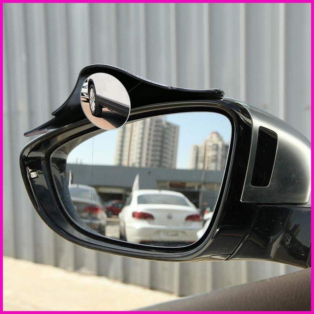 盲點鏡 2 件側後視圓形後視鏡側後視鏡可調節後視鏡汽車側 kasi1tw