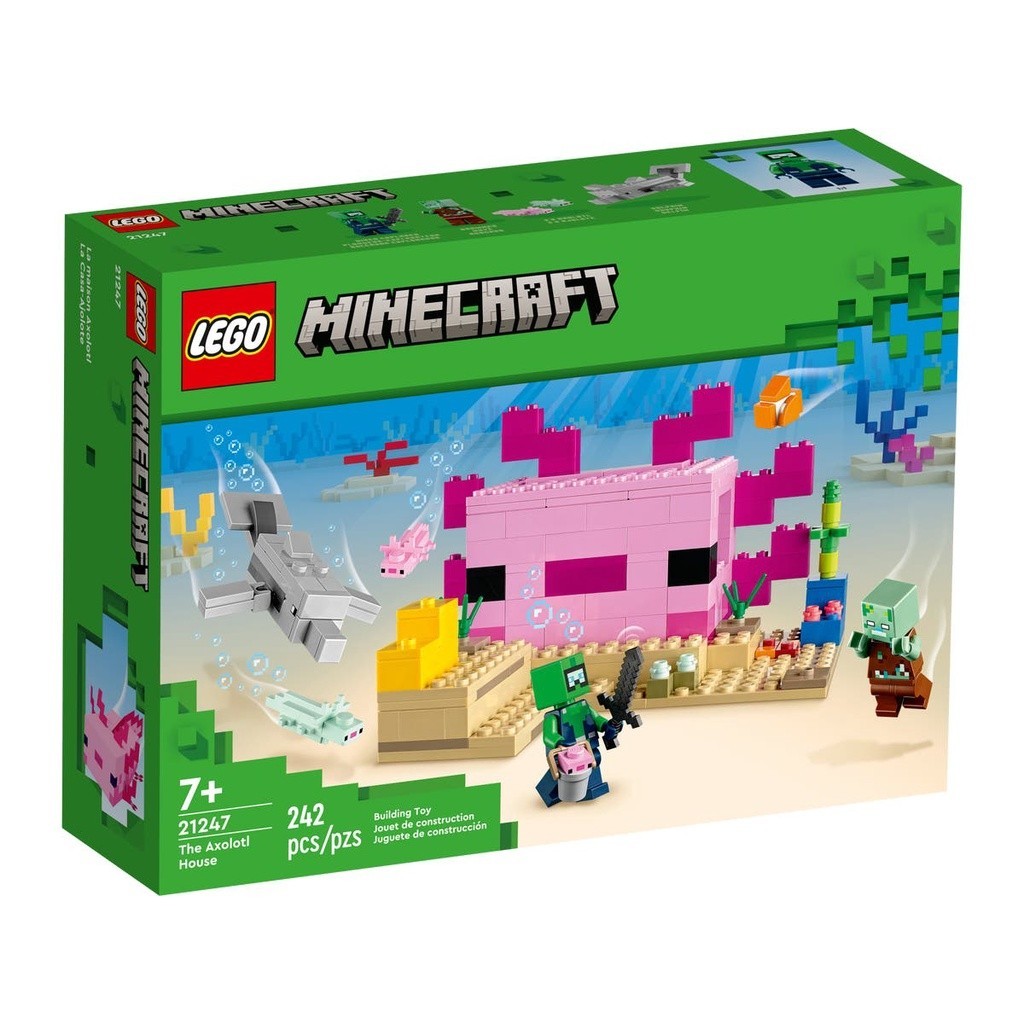 請先看內文 LEGO 樂高 Minecraft 系列 21247 The Axolotl House