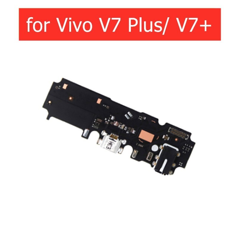 適用於 vivo v7+ / vivo v7 plus USB 充電器連接器排線麥克風 USB 充電底座 PCB 板排線