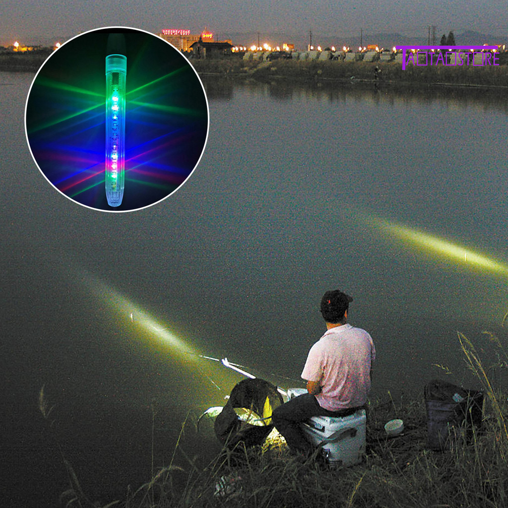 【西遇百貨】LED流星集魚燈 船釣海釣水下誘魚燈 夜釣路亞釣魚燈（頻道）