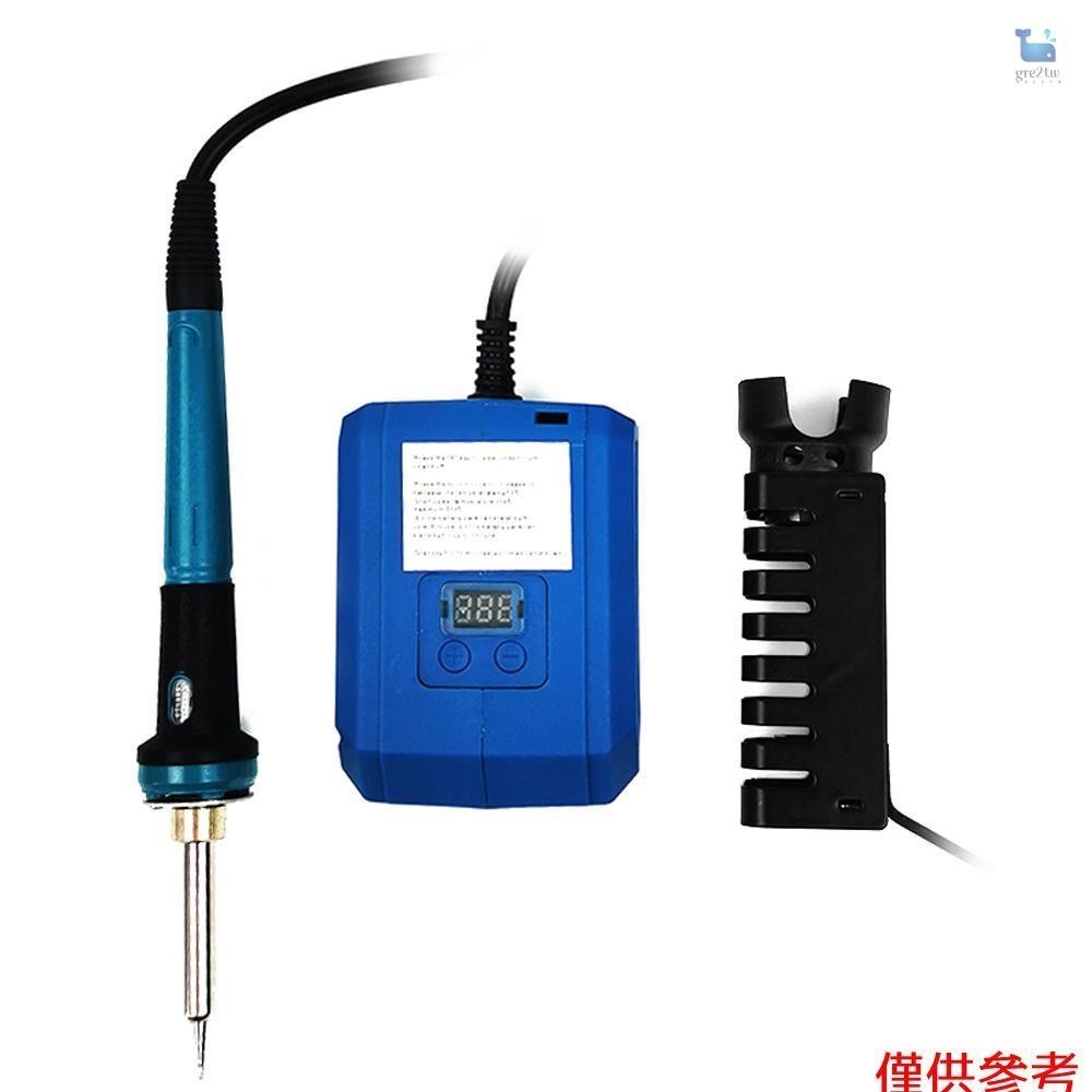 60w專業數顯300-510°C 溫度可調電烙鐵工具鋰迷你焊台