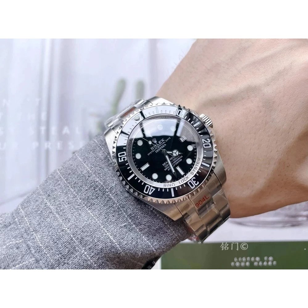 AAA+-2021全新鬼王男表深潛型男士腕錶水鬼潛水錶時尚帥氣手錶夜光44mm全自動機械錶
