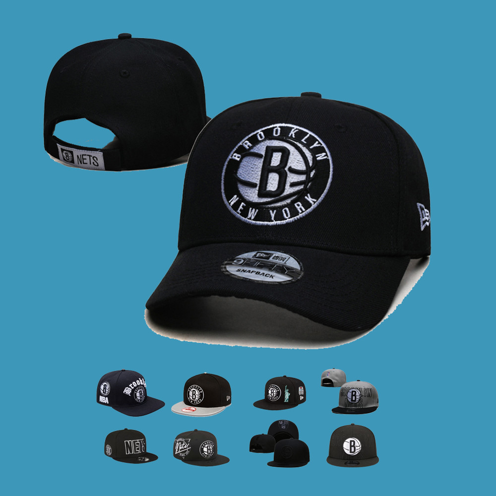 NBA 調整帽 籃網 Brooklyn Nets 棒球帽 男女通用 可調整 彎帽 平沿帽 嘻哈帽 運動帽