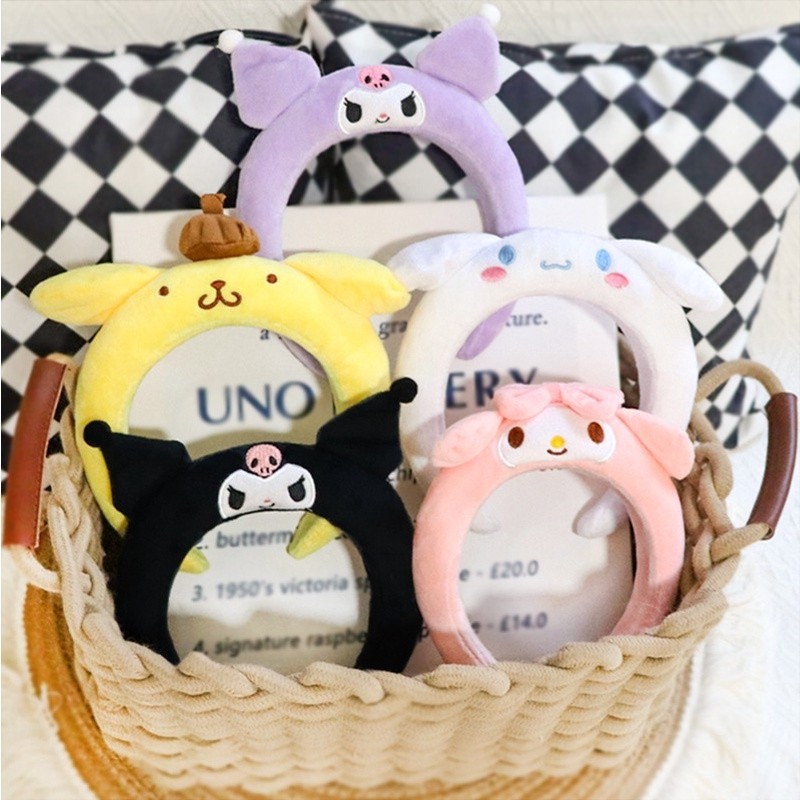 三麗鷗髮箍卡哇伊動漫 Mymelody Cinnamoroll Kuromi Pompompurin Melody 海綿