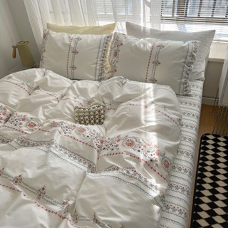 印花簡約床包 民族風 白色圖騰 波希米亞風 可愛 ikea風 簡約 素色三件套單人 床包四件套 雙人床包 加大雙人B10