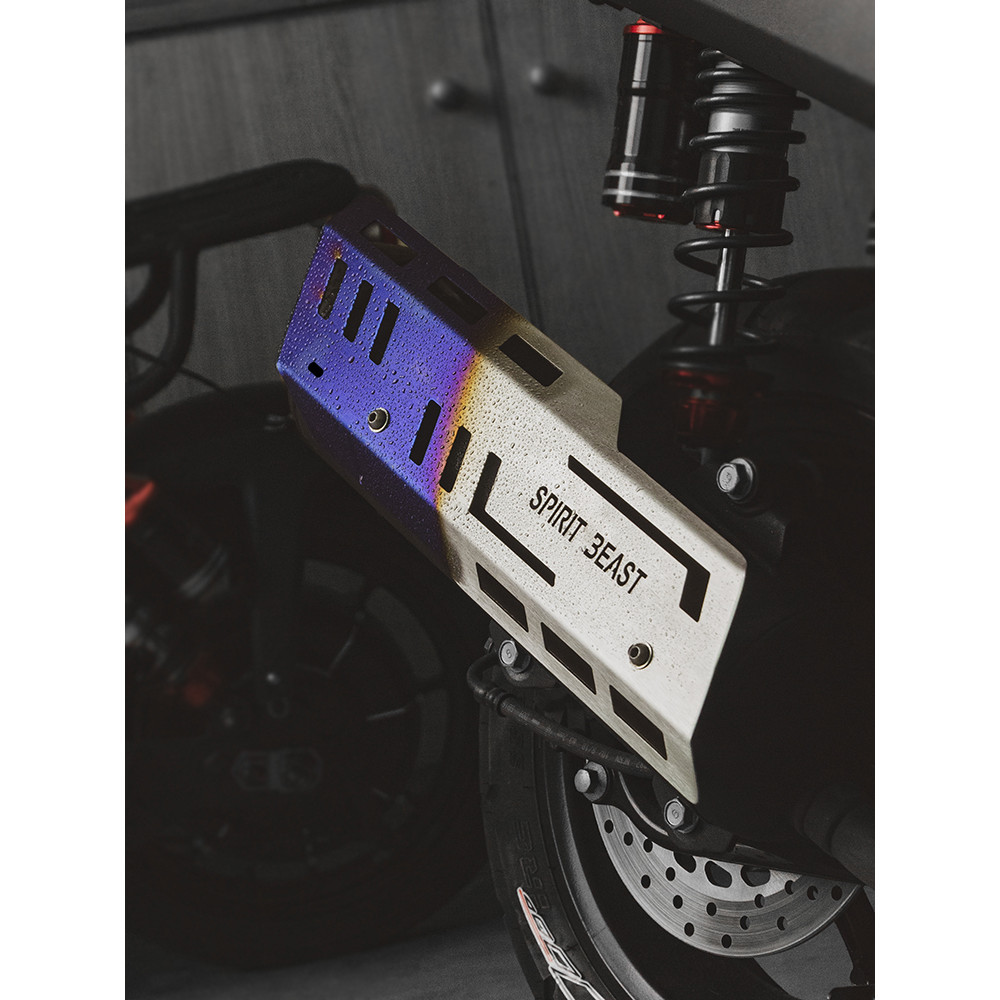 優馳車品適用雅馬哈NMAX155排氣管罩靈獸改裝配件踏板摩托車防燙保護外蓋