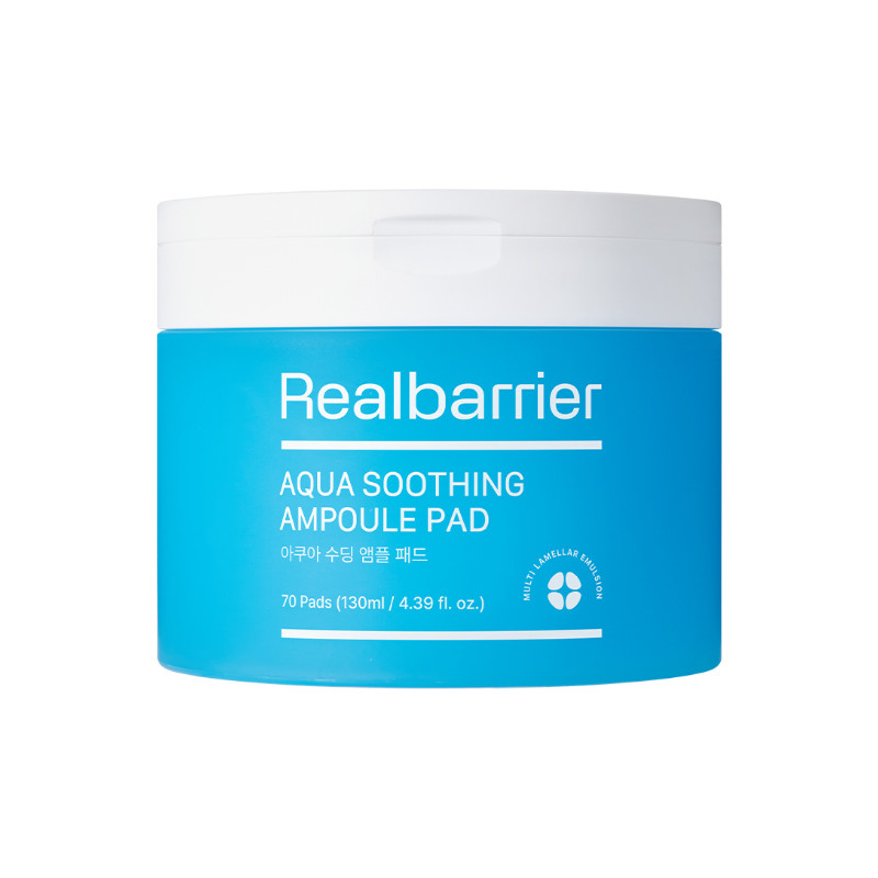 Real Barrier Aqua Soothing Ampoule Pad 70 sheets 水漾舒緩安瓶爽膚水墊