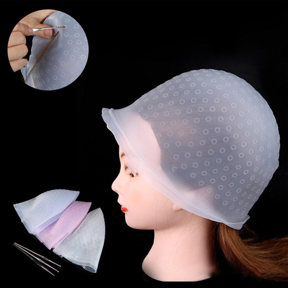 矽膠挑染帽 染髮焗油帽 沙龍矽膠帽 專業染髮帽 可重複使用