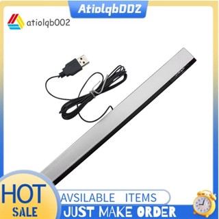 【atiolqb002】適用於 Wii 銀色傳感器條塑料傳感器條有線接收器 IR 信號射線 USB 插頭更換適用於 Ni