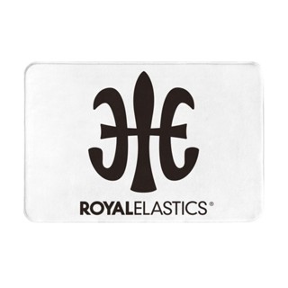 Royal Elastics logo (2) 浴室防滑地墊 廁所衛生間腳墊 門口吸水速乾進門地毯 洗手間墊 法蘭絨防滑