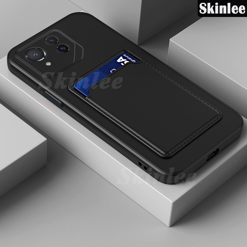 華碩 Rog Phone 8 後蓋的全新設計手機殼硬幣錢包卡矽膠支架錢包式手機殼