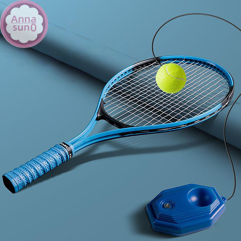 Annasun 重型網球訓練輔助工具底座帶彈力繩球練習自負反彈網球訓練器伴侶陪練裝置 HG