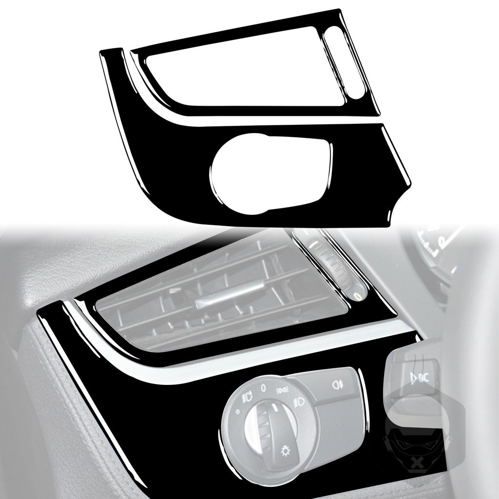 適用於2009-2016 BMW Z4 E89大燈控制面板鋼琴黑汽車內飾改裝配件