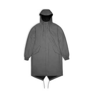 RAINS Fishtail Parka魚尾長版防水雨衣外套/ Grey灰色/ L/ AW23 eslite誠品