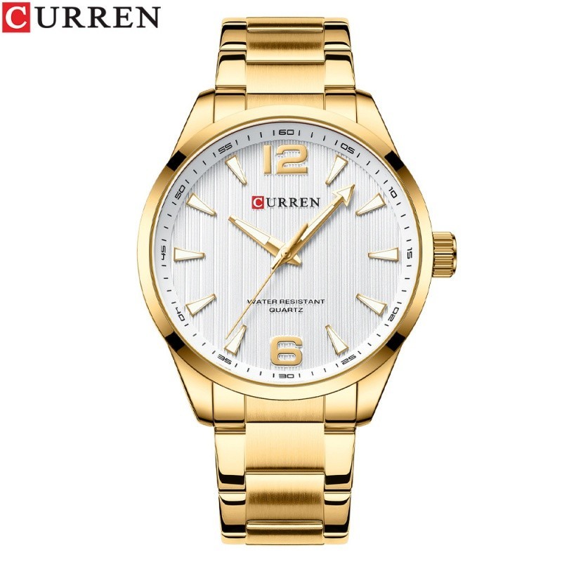 CURREN品牌 8434 不鏽鋼 石英 高級男士手錶