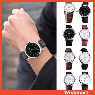 <WT> 男士手錶計時碼表休閒模擬石英手錶石英機芯手錶皮帶錶帶手錶送給男朋友父親的禮物