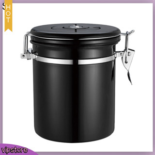 (VIP) 15/18l 咖啡豆茶容器排氣閥不銹鋼盒儲物罐