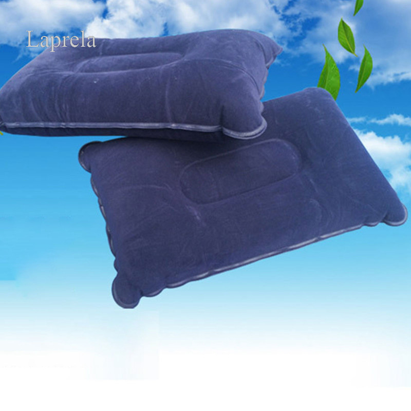 【LAP】 戶外充氣枕 植絨方形露營睡袋枕 午休靠墊摺疊旅行枕頭
