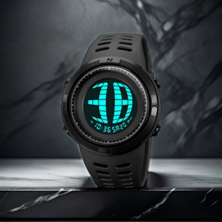 Skmei 男士原創手錶防水運動數字手錶 3D 顯示計時秒錶男士手錶