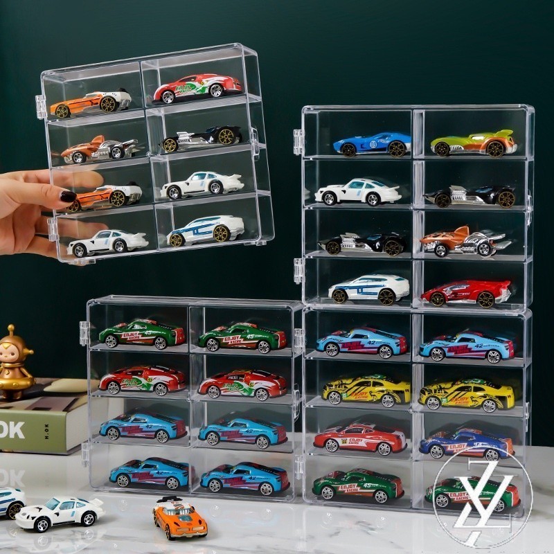 🔥免運🔥 模型展示盒 模型車展示盒1:64 收納盒 TOMICA TOMY 多美小汽車 風火輪小汽車 仿真玩具展示