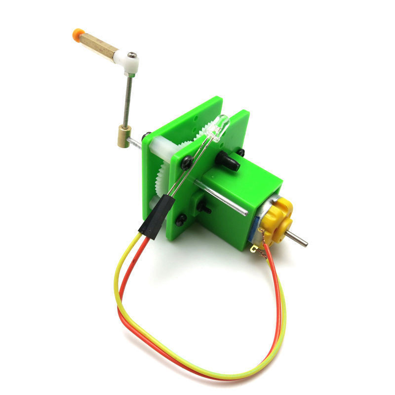 手搖發電機 自製風扇模型玩具配件 學生DIY發電實驗科技小製作